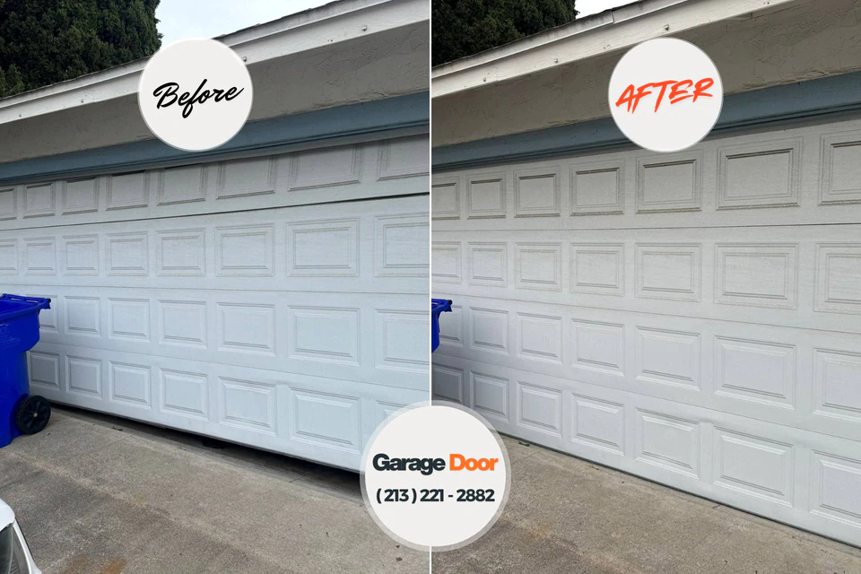 Before and after: garage door repair Harleysville, PA